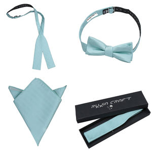 Haute qualité 100% soie Zigzag Texture hommes <span class=keywords><strong>vert</strong></span> <span class=keywords><strong>sauge</strong></span> noeuds <span class=keywords><strong>papillon</strong></span> auto-cravate <span class=keywords><strong>noeud</strong></span> <span class=keywords><strong>papillon</strong></span> mouchoir avec boîte d'emballage - Product Image 1