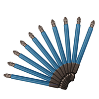 Embouts de tournevis à tige hexagonale de 1/4 pouce, 50 mm, PH1 PH2 PH3 PZ1, antidérapants, avec embout magnétique pour perceuse électrique, tournevis, fraiseuse