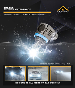 Système d'éclairage LED pour voiture, ampoule de phare LED <span class=keywords><strong>H11</strong></span> H7 <span class=keywords><strong>24V</strong></span> pour camion, double tube en cuivre pour refroidissement, Plug & Play, mini taille, 6000K, IP68 - Product Image 3