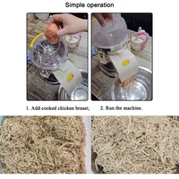 Déchiqueteuse de viande de poulet économique et détachable, déchiqueteuse de poulet, machine à déchiqueter, salle à manger