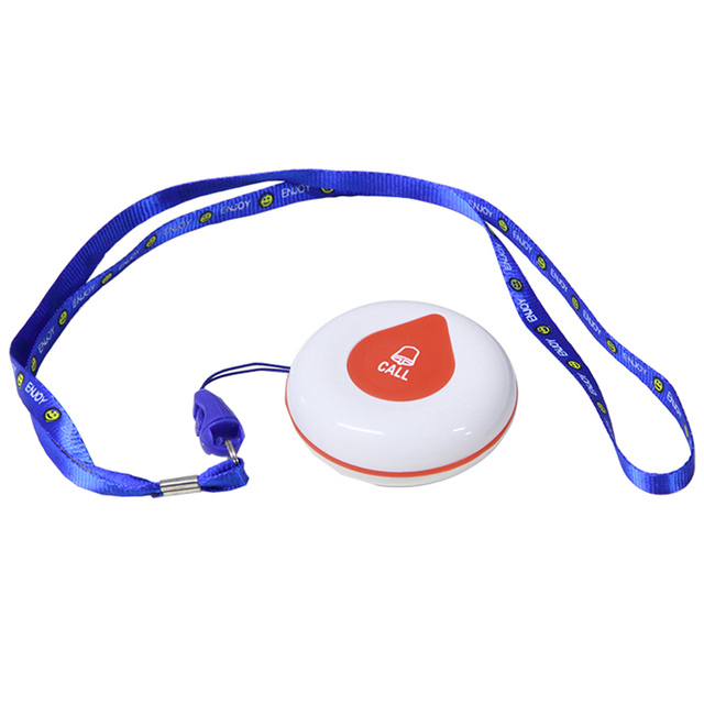 Wireless Waterproof Caregiver Pager System Personal SOS Buttons Emergency Call Button 2-Year Hospital Nursing Home