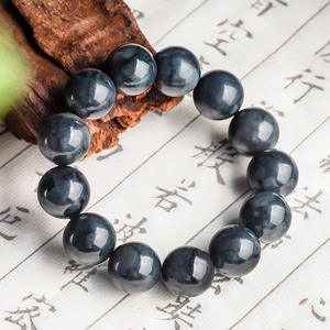 Pulsera de Jade Natural de Hotan, Cuentas de Jade Tinta, Joyería de Mano de Moda para Hombre y Mujer, Diseño Original SL23 - Product Image 2
