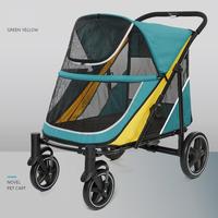 Chariot de transport XT TC-45, chariot de camping pliable en acier au carbone de taille moyenne, poussette pour animaux de compagnie, pliage en un clic, roues pivotantes
