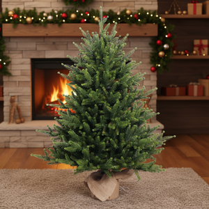 Mini <span class=keywords><strong>sapin</strong></span> de Noël artificiel de 90 cm pré-éclairé, avec lumières LED blanc chaud et base en toile de jute de haute qualité - Product Image 6