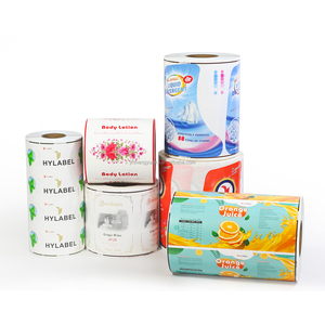 Rótulos Adesivos Autocolantes à Prova d'Água com Impressão de Logotipo Personalizado para Embalagens de Produtos, Shampoos, Alimentos e Garrafas de Bebidas em Rolo - Product Image 1