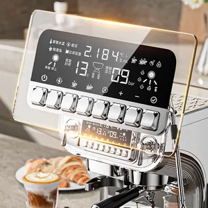 Großhandel Edelstahl automatische Bildschirm 4 in 1 Cappuccino Espresso maschine mit Bohnen mühle