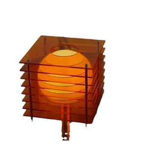 Lámpara de escritorio artística, luz de <span class=keywords><strong>noche</strong></span> de mesa recargable RGB acrílica de ambiente con diseño moderno para oficina, decoración de sala de estar - Product Image 5