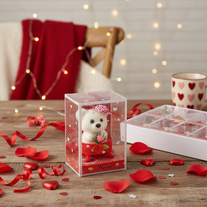 Caja de Regalo de PVC con Osito de San Valentín de 4.5 Pulgadas, 192 Piezas, 16DIS(12)/CS, Modelo 378002, para Suministros del Día de San Valentín - Product Image 3
