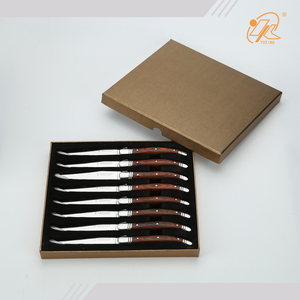 <span class=keywords><strong>Laguiole</strong></span>-Juego de cuchillos de acero inoxidable con mango de Francia, conjunto de cuchillos para carne con caja de regalo - Product Image 6