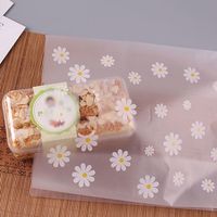 Sac de transport alimentaire jetable en PE dépoli avec poignée perforée et soufflet latéral, impression offset pour restaurants et cafés