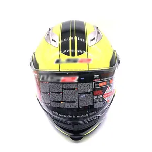 Helm motor unik kualitas Premium, helm balap wajah penuh Keamanan