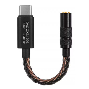 Adaptador de Auriculares HIFI Tipo-C a 3.5mm Hembra, Dorado, OFC, USB, Revestimiento de PVC, Blindaje Combinado - Product Image 2