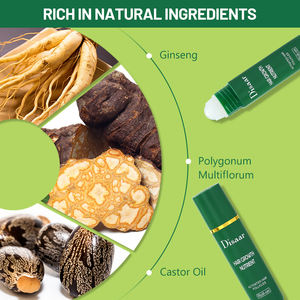 Oem Ginseng & hint yağı saç büyüme besin Roll-On folikül aktivatör saç baş masaj aleti yağ Serum siyah saç büyüme ürünü - Product Image 5