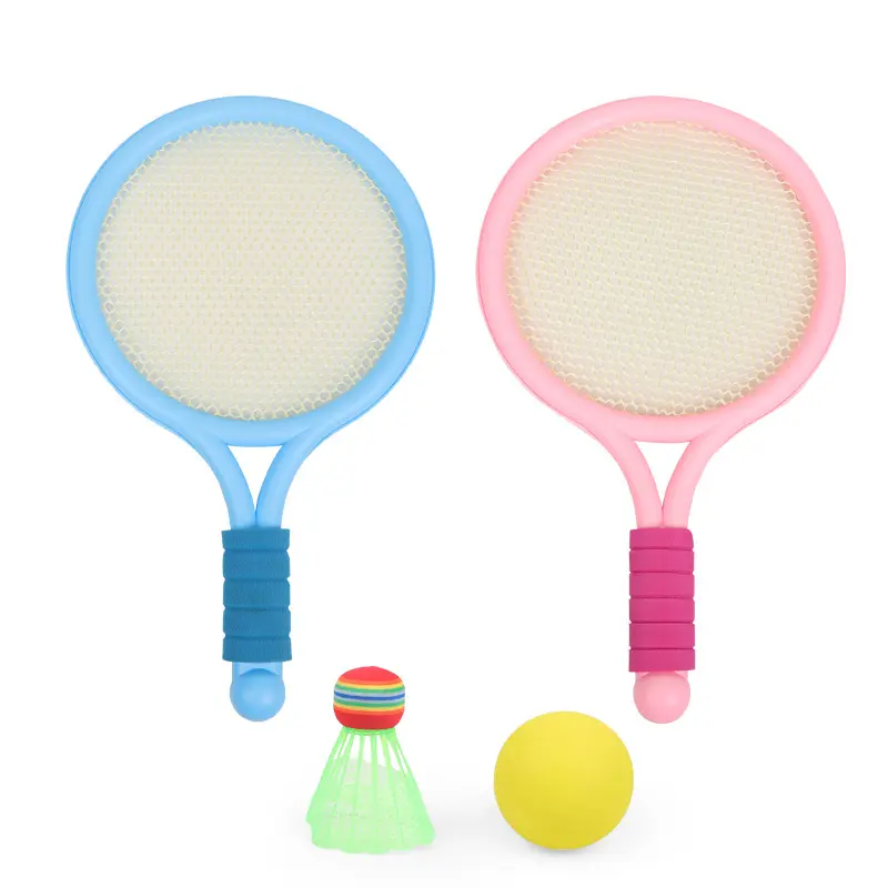 HOT Children's Badminton Racket Set Double Racquet Primary Sport brinquedo para crianças do ensino primário com idades entre 3-12