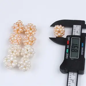 New Design Handmade Pearl Ball Mixed Color Jewelry Diy Material Fresh Water Pearl Loose Beads Natural