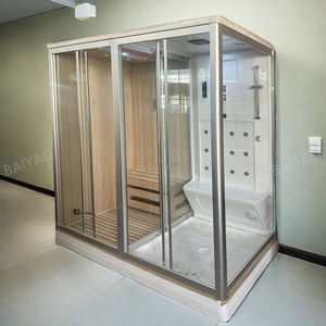 <span class=keywords><strong>Salle</strong></span> <span class=keywords><strong>de</strong></span> <span class=keywords><strong>douche</strong></span> à vapeur sèche et humide intérieure à succès, combinaison <span class=keywords><strong>de</strong></span> <span class=keywords><strong>salle</strong></span> <span class=keywords><strong>de</strong></span> sauna <span class=keywords><strong>en</strong></span> verre, <span class=keywords><strong>douche</strong></span> à vapeur traditionnelle, poêle à bois, <span class=keywords><strong>salle</strong></span> <span class=keywords><strong>de</strong></span> sauna <span class=keywords><strong>en</strong></span> bois - Product Image 3