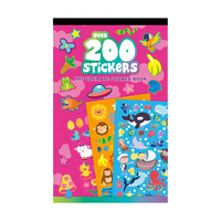 Livre d'autocollants ultime pour enfants : plus de 200 autocollants colorés sur les animaux et la nature pour les loisirs créatifs et le jeu éducatif