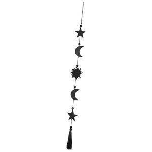 Decorazioni Moon bohémien cestino da parete di lusso fatto a mano macramè e metallo verticale Art decoro per soggiorno decorazioni per la casa - Product Image 1