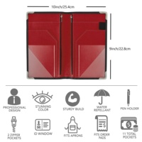 Organisateur de livre de serveur en cuir pour serveuse serveur livre de service serveur serveurs blocs de commande