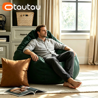 Housse de pouf inclinable moderne imperméable OTAUTAU DD107 en velours floqué gaufré 3D sans rembourrage inclus