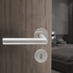 Poignée de porte moderne de luxe en acier inoxydable A41110, style <span class=keywords><strong>italien</strong></span>, <span class=keywords><strong>levier</strong></span> de sécurité pour portes commerciales haut de gamme - Product Image 1