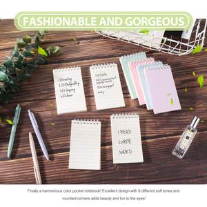 <span class=keywords><strong>Mini</strong></span> bloc-notes coloré 3x5 en spirale, pages lignées, 16 blocs-notes pour la productivité de l'organisation de l'école et du bureau - Product Image 3