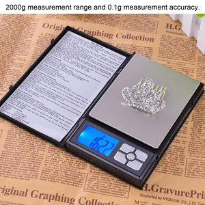 China 500g 0.01g Pocket Scale Jewelry Gold Electronic Balance Digital Weighing Notebook Scale - Product Image 6