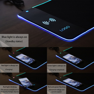 Miếng Lót Chuột Sạc Không Dây 15W Miếng Lót Chuột Game Thủ Miếng Lót Bàn Phát Sáng RGB Miếng Lót LED Phát Sáng Chống Trượt Cho Bàn Phím Máy Tính Xách Tay - Product Image 6