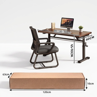 Bureau de jeu en L extensible à hauteur réglable avec poignée en bois, faible MOQ, rangement facile, mobilier de bureau