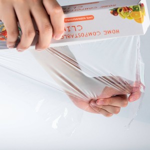 Bán buôn sinh thái thân thiện bao bì thực phẩm cá nhân gói 100% phân hủy sinh học thực phẩm bám bọc phim PLA + pbat bọc nhựa - Product Image 3