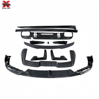 Kit aérodynamique en fibre de carbone style LD pour BMW X5M F95 2019-2022 : Lame avant, jupes latérales, diffuseur arrière LED, aileron arrière, aileron de toit