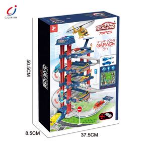 Hengji-juguete <span class=keywords><strong>de</strong></span> pista <span class=keywords><strong>de</strong></span> estacionamiento para niños, juguete <span class=keywords><strong>de</strong></span> pista <span class=keywords><strong>de</strong></span> 4 capas con batería, modelo <span class=keywords><strong>de</strong></span> coche fundido a presión - Product Image 6