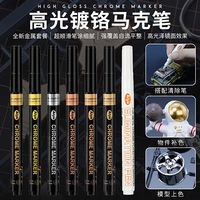 Stylos marqueurs PP04 finition chrome premium, lot en promotion avec encre anti-décoloration, peinture permanente