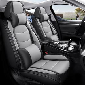 Spor-lüks iş tarzı deri araba koltuk minderi koruyucu iç ön aksesuar uyumlu kapakları - Product Image 5