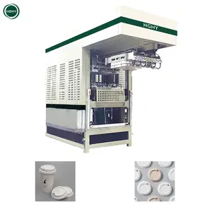 Hghy Pulp Forming Molding Cup Maker Automatic Paper Disposable Coffee Ripple Cup Lid Making Machine Machine Make Cups Paper