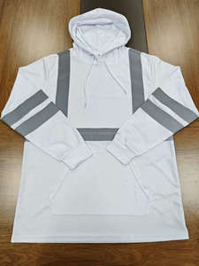 Tinh khiết nhẹ huỳnh quang Hawaii khả năng hiển thị cao <span class=keywords><strong>Aloha</strong></span> in dài tay áo an toàn Hoody xây dựng làm việc Áo sơ mi Hi VIS Hoodie - Product Image 4