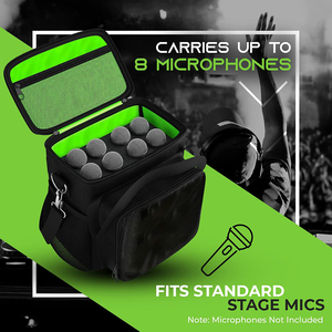 <span class=keywords><strong>Microphone</strong></span> mang túi độn mềm trường hợp đối với 8 Micro du lịch <span class=keywords><strong>Microphone</strong></span> túi với bọt điều chỉnh - Product Image 2