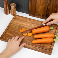 Planche à découper en bois d'acacia personnalisée, écologique, résistante aux chutes, pour la cuisine domestique, vente en gros