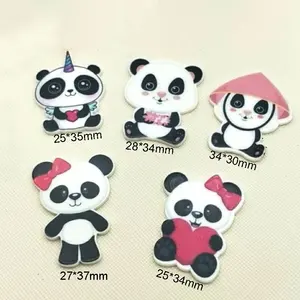 Mixed Cartoon panda planaren harz handwerk für DIY Crafts Embellishment harz flatback 1.2 zoll