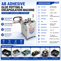 Máquina de encapsulado de pegamento AB de dos componentes de 3 ejes con transportador automático para componentes automotrices, suministro directo de fábrica