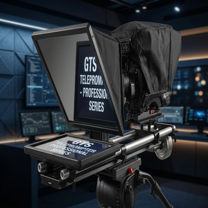 GTS-24 Broadcast Master Teleprompter High-contrast panel Reinforced heavy-duty rig Counterbalance system Professional Series - Product Image 1