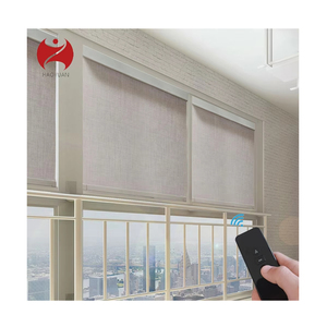 YUMA Built-In Polyester Plain Blackout Fabric Roller White Roller <strong>Blinds</strong> <strong>Window</strong> <strong>Door</strong> <strong>Blinds</strong> - Product Image 1