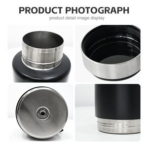 Logotipo personalizado 34oz 3 en 1 alimentador de alimentos para mascotas de acero inoxidable aislado de viaje al vacío botella de agua portátil para perros - Product Image 5