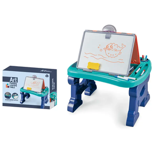 Mainan anak diy papan tulis menggambar 2 in 1, papan tulis meja belajar untuk anak - Product Image 4