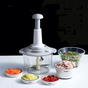 Wholesale 1pcs Manual <b>Vegetable</b> Mincer Press Type Multi-Function Portable Dishwasher Safe Household Garlic Whisk Stirrer - Product Image 4