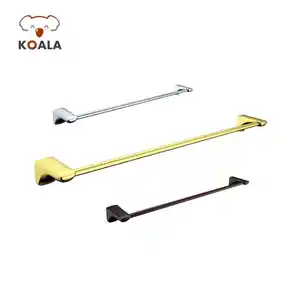 Wholesale Fashionable Bronze Gold Black Stainless Steel Zinc Single Bathroom Towel Bar