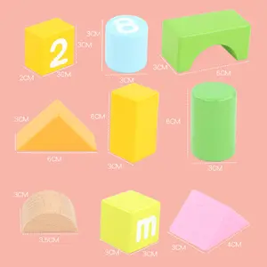 COMMIKI Children's Educational Early Education Toys Wholesale Baby 100 Beech Wooden Blocks Barrel Alphanumeric Building Blocks