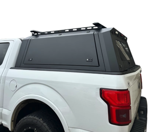 Couverture de benne rigide pliable en 4 parties, étanche, 4' 6'', pour Maverick Pickup 2012+, Ford Ranger & <span class=keywords><strong>Silverado</strong></span> <span class=keywords><strong>1500</strong></span> Wildtrak - Product Image 1