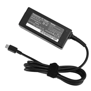 Adattatore di alimentazione USB C da 45W caricabatterie PD tipo C per HP 5V 3A/9V 3A/15V 3A/20V 2.25A