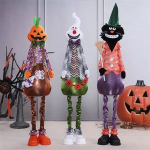 Decoración de Halloween Luminosa de 3 Piezas, Calabaza, Fantasma y Gato Negro Flexibles para Exhibición en Interiores y Exteriores - Product Image 4